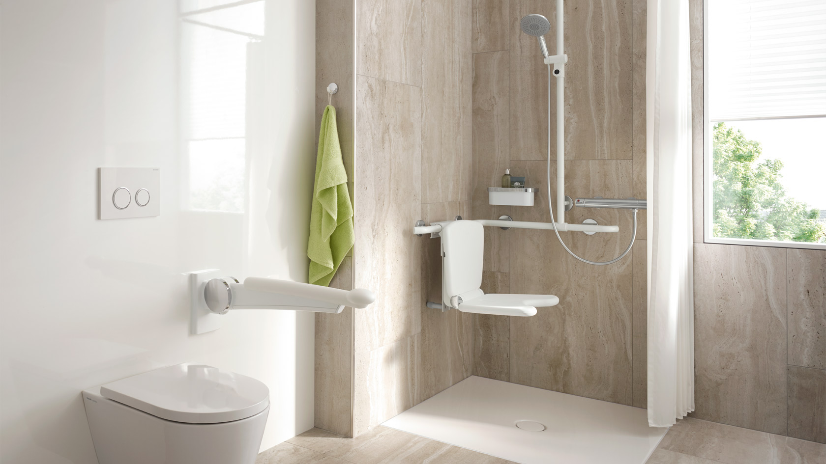 Salle de bain adaptée Senior PMR Handicap