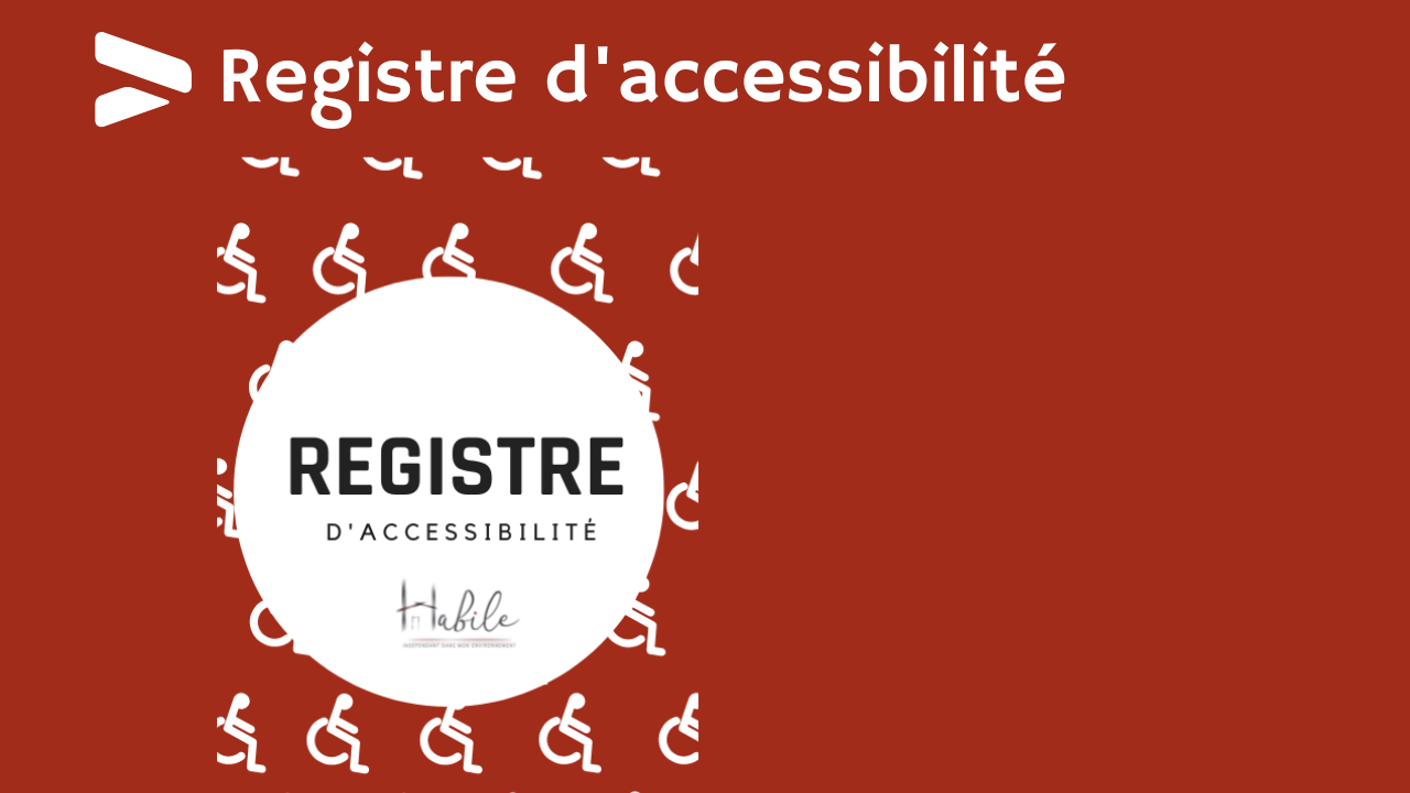 Registre d'accessibilité ERP